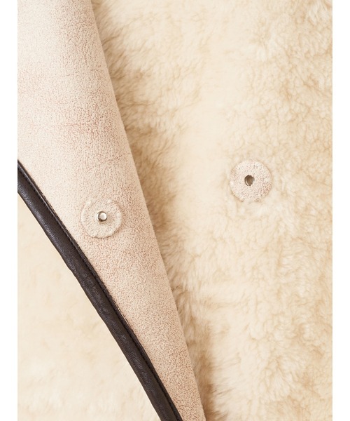 ROYAL PARTY(ロイヤルパーティー)の「リバーシブルボアコート(ムートンコート・レディース・ベージュ/ブラウン・FREE)」の15枚目の写真