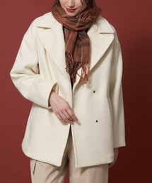OFUON ビッグラペルコート　白　L OFUON（オフオン）｜ジャケット/アウター（ホワイト系）一覧 - WEAR
