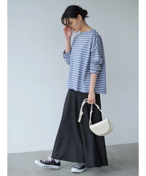 AMERICAN HOLIC(アメリカンホリック)の「ヘビーウエイトボーダーボートネックプルオーバー *●(Tシャツ/カットソー・レディース・イエロー/アイボリー/ネイビー/ピンク/サックスブルー・MEDIUM/LARGE)」の21枚目の写真