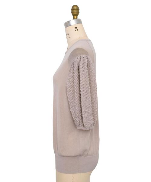 Drawer（ドゥロワー）の「Drawer 18Gコットンギャザースリーブプル  