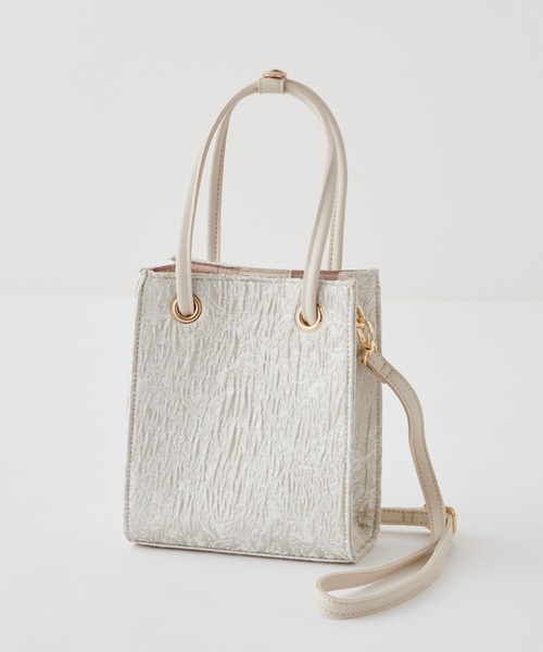 natural couture(ナチュラルクチュール)の「PVC*合皮2個セットトートバッグ(トートバッグ・レディース・アイボリー/ブラウン/ミント・FREE)」の18枚目の写真