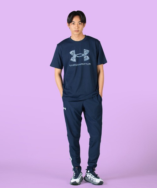 UNDER ARMOUR（アンダーアーマー）の「UA[ABC] カモ ビッグロゴ ショートスリーブ（トレーニング/MEN）（Tシャツ/カットソー・メンズ・ホワイト/ネイビー/ブラック・XXL/MD/3XL/XL/LG/SM）」の21枚目の写真