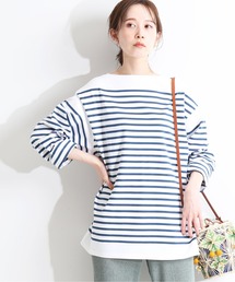 IENA LA BOUCLE パネルボーダー プルオーバー◆