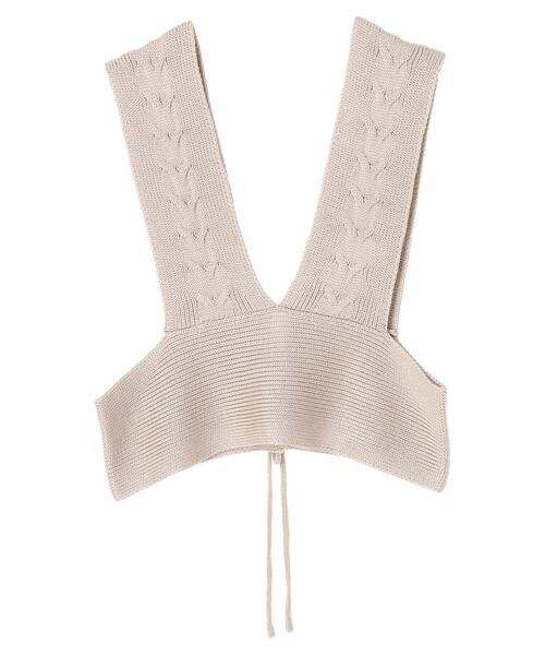 earth music&ecology（アースミュージックアンドエコロジー）の「2wayケーブルラインベスト ＊（ベスト・レディース・ブラック/ベージュ/オフホワイト・FREE）」の11枚目の写真