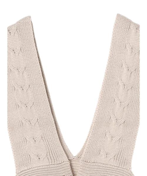 earth music&ecology（アースミュージックアンドエコロジー）の「2wayケーブルラインベスト ＊（ベスト・レディース・ブラック/ベージュ/オフホワイト・FREE）」の10枚目の写真