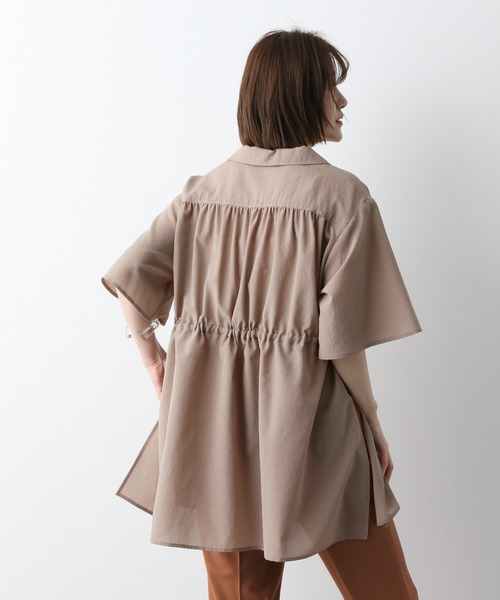 A part by(アパートバイ)の「Poカイキンドロストシャツ半袖 946939(シャツ/ブラウス・レディース・ブラック/オフホワイト/グリーン系その他5/ベージュ系その他・FREE)」の17枚目の写真