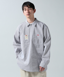 【BEN DAVIS/ベンデイビス】ハーフジップロングスリーブシャツ ノンウォッシュ