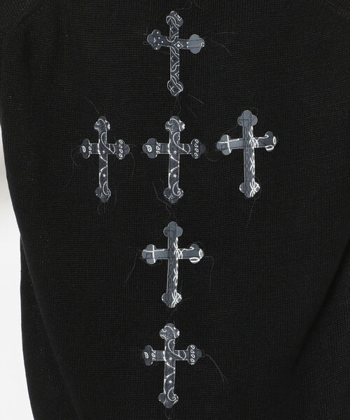 Children of the discordance（チルドレン オブ ザ ディスコ-ダンス）の「Children of the discordance（チルドレン オブ ザ ディスコーダンス）LIMITEDアイテム 7G CROSS KNIT VEST 90s（ニット/セーター・メンズ・ブラック・1/2/3）」の13枚目の写真