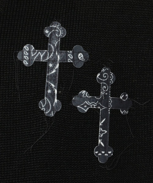 Children of the discordance（チルドレン オブ ザ ディスコ-ダンス）の「Children of the discordance（チルドレン オブ ザ ディスコーダンス）LIMITEDアイテム 7G CROSS KNIT VEST 90s（ニット/セーター・メンズ・ブラック・1/2/3）」の5枚目の写真