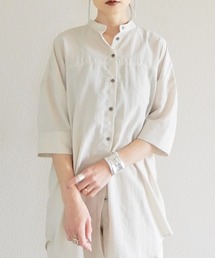 y/m by Yukie | バックフリルシャツチュニック(シャツ/ブラウス)