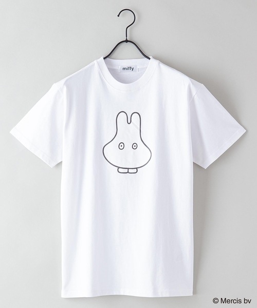 Miffy（ ミッフィー）の「【MIFFY/ミッフィー】別注Ｔシャツ（Tシャツ/カットソー・メンズ・ブラック/ピンク/ベージュ系その他/ベージュ/ホワイト/オフホワイト/ブルー/ホワイト系その他・LARGE/MEDIUM/SMALL）」の4枚目の写真