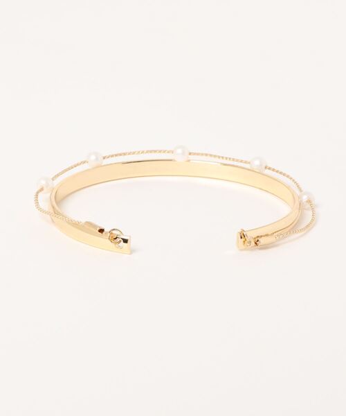 ap retro（アプレトロ）の「パール２連シンプルブレスレット【ZOZO限定アイテム】（ブレスレット・レディース・ゴールド・FREE）」の3枚目の写真