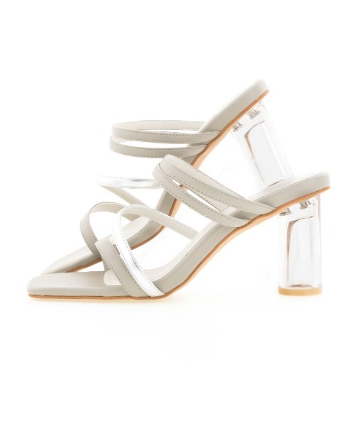 RANDA（ランダ）の「メタリックストラップミュールサンダル（サンダル・レディース・グレー/オレンジ/アイボリー・S/LL/L/M）」の14枚目の写真