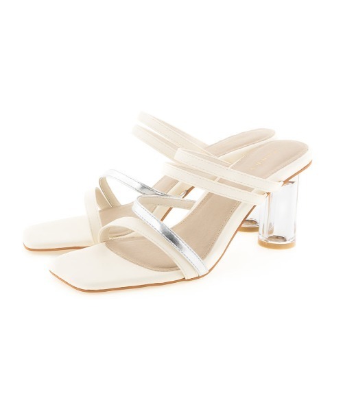 RANDA（ランダ）の「メタリックストラップミュールサンダル（サンダル・レディース・グレー/オレンジ/アイボリー・S/LL/L/M）」の17枚目の写真