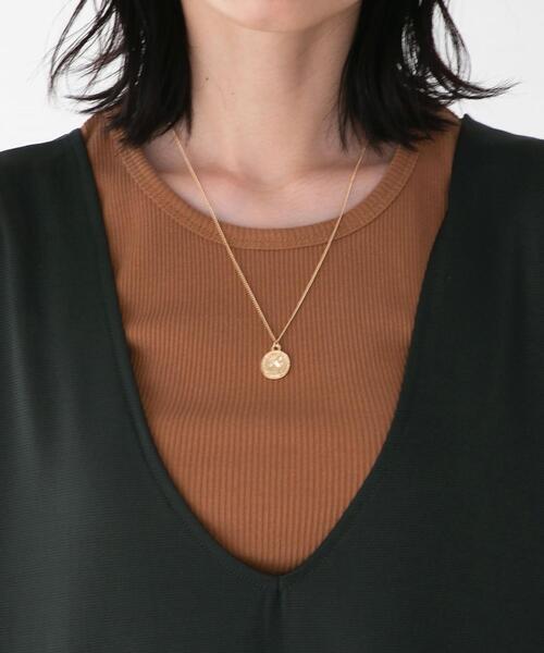 FEELING MADE（フィーリングメイド）の「FEELING MADE ストレッチポンチ Vネック ジャンパースカート（ワンピース・レディース・パープル/ブラック/ダークグリーン・MEDIUM/SMALL/LARGE）」の14枚目の写真