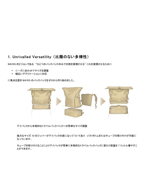 GARDEN TOKYO（ガーデントウキョウ）の「Wayks/ウェイクス/Cube Compact 5L/キューブコンパクト 5L（ショルダーバッグ・メンズ・ブラック/サンドベージュ・FREE）」の13枚目の写真