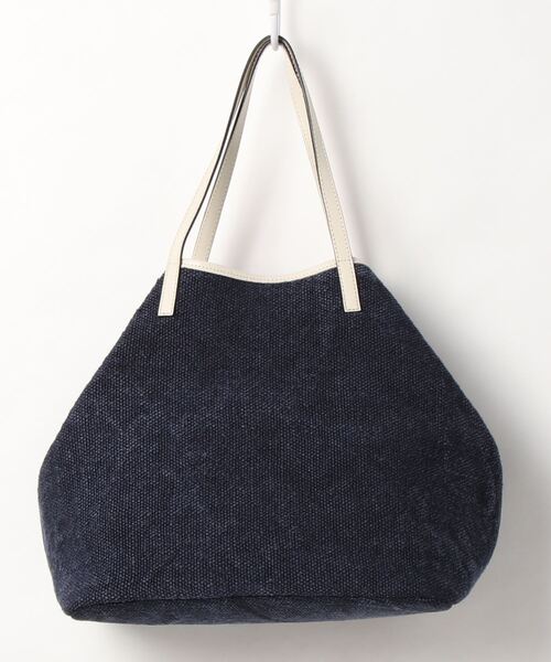 DEL CONTE（デル コンテ）の「【DEL CONTE】キャンバスバッグ(Q07131)（トートバッグ・レディース・ホワイト/ネイビー・ALL）」の5枚目の写真