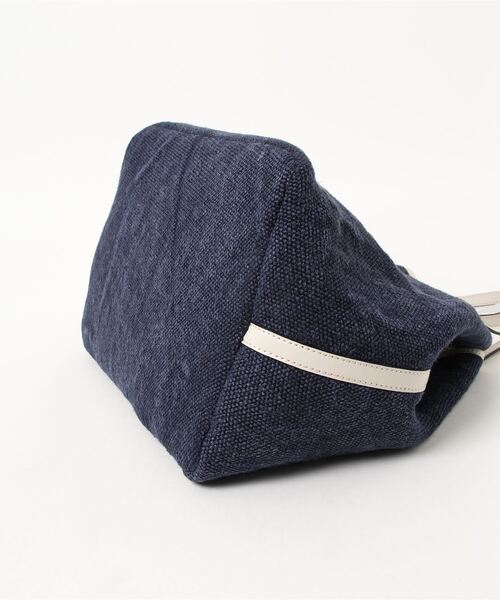 DEL CONTE（デル コンテ）の「【DEL CONTE】キャンバスバッグ(Q07131)（トートバッグ・レディース・ホワイト/ネイビー・ALL）」の3枚目の写真