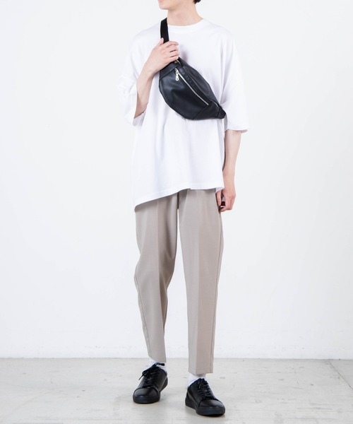 WEGO（ウィゴー）の「WEGO/コンパクトコットンワイドルーズ半袖Tシャツ（Tシャツ/カットソー・メンズ・ブラウン/スミクロ/ベージュ/グリーン/ホワイト・LARGE/SMALL/MEDIUM）」の7枚目の写真