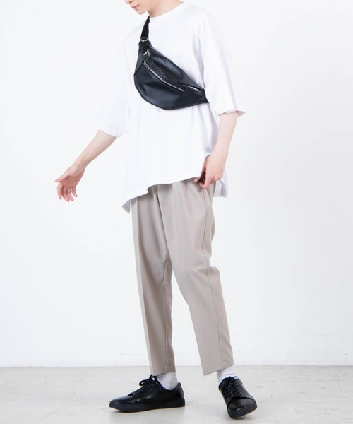 WEGO（ウィゴー）の「WEGO/コンパクトコットンワイドルーズ半袖Tシャツ（Tシャツ/カットソー・メンズ・ブラウン/スミクロ/ベージュ/グリーン/ホワイト・LARGE/SMALL/MEDIUM）」の8枚目の写真