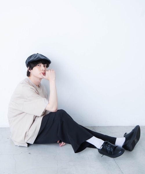 WEGO（ウィゴー）の「WEGO/コンパクトコットンワイドルーズ半袖Tシャツ（Tシャツ/カットソー・メンズ・ブラウン/スミクロ/ベージュ/グリーン/ホワイト・LARGE/SMALL/MEDIUM）」の21枚目の写真
