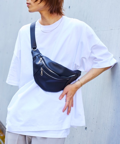 WEGO（ウィゴー）の「WEGO/コンパクトコットンワイドルーズ半袖Tシャツ（Tシャツ/カットソー・メンズ・ブラウン/スミクロ/ベージュ/グリーン/ホワイト・LARGE/SMALL/MEDIUM）」の9枚目の写真