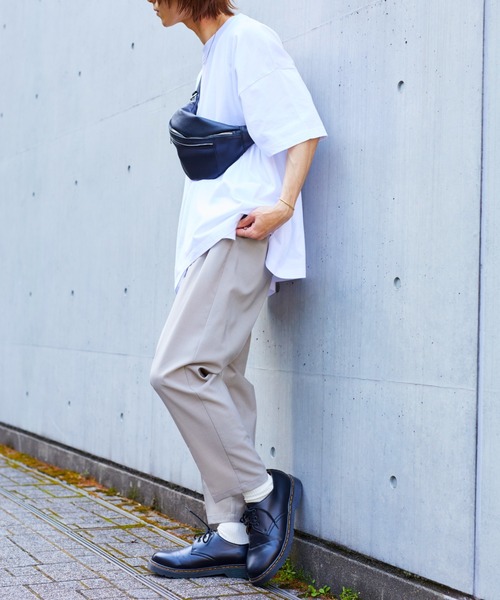 WEGO（ウィゴー）の「WEGO/コンパクトコットンワイドルーズ半袖Tシャツ（Tシャツ/カットソー・メンズ・ブラウン/スミクロ/ベージュ/グリーン/ホワイト・LARGE/SMALL/MEDIUM）」の11枚目の写真