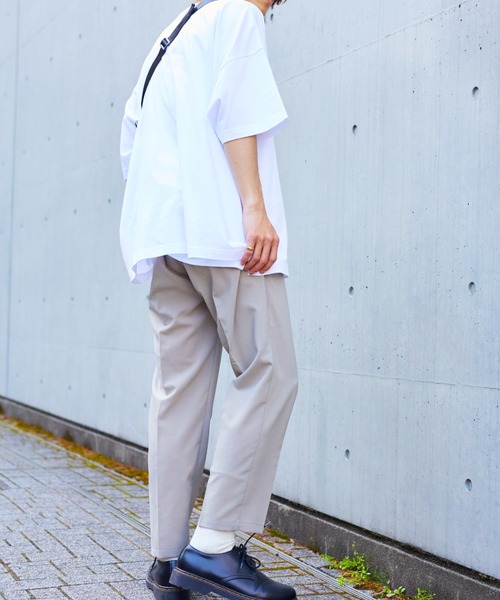 WEGO（ウィゴー）の「WEGO/コンパクトコットンワイドルーズ半袖Tシャツ（Tシャツ/カットソー・メンズ・ブラウン/スミクロ/ベージュ/グリーン/ホワイト・LARGE/SMALL/MEDIUM）」の12枚目の写真