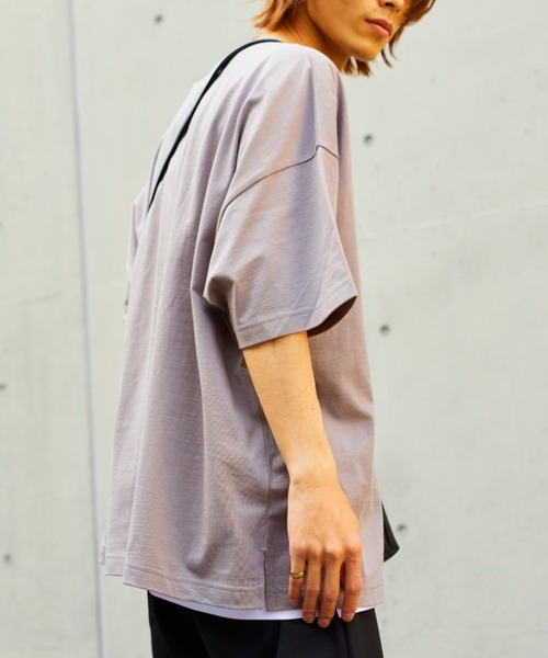 WEGO（ウィゴー）の「WEGO/コンパクトコットンワイドルーズ半袖Tシャツ（Tシャツ/カットソー・メンズ・ブラウン/スミクロ/ベージュ/グリーン/ホワイト・LARGE/SMALL/MEDIUM）」の22枚目の写真