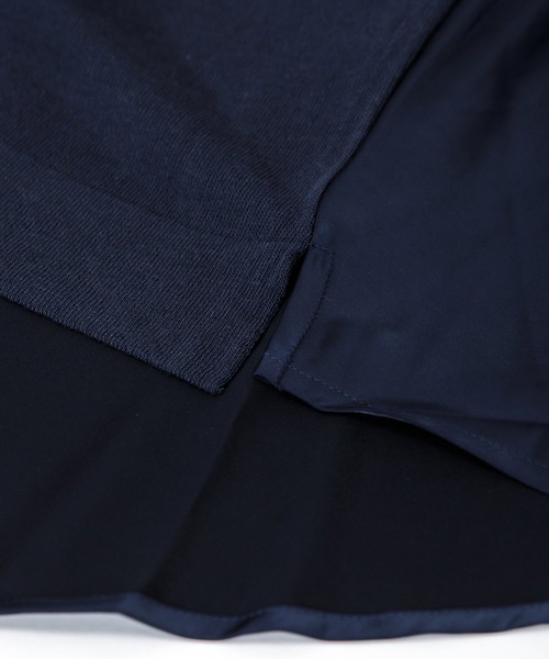 AS KNOW AS de base（アズノゥアズドゥバズ）の「異素材ドッキングプルオーバー（ニット/セーター・レディース・シルバーグレー/テラコッタ/ネイビー・FREE）」の15枚目の写真