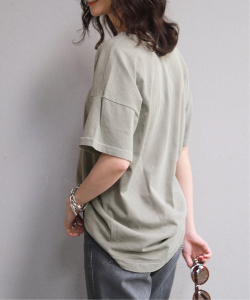 SLOBE IENA（スローブイエナ）の「【LE BON SHOPPE】 HER Tシャツ【手洗い可】 ◆（Tシャツ/カットソー・レディース・グレー/ブラウン/カーキ/ピンク・FREE）」の3枚目の写真