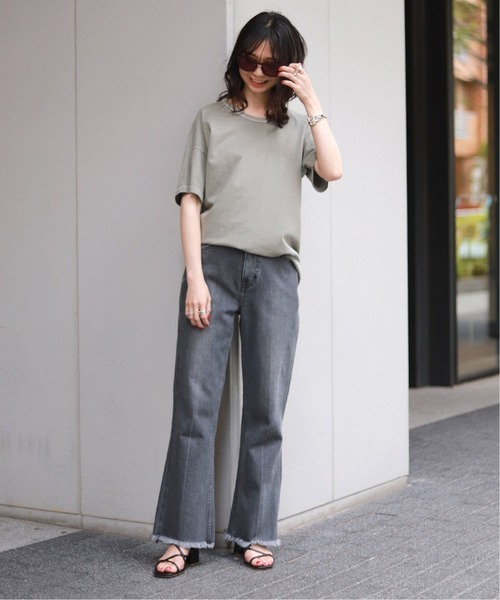 SLOBE IENA（スローブイエナ）の「【LE BON SHOPPE】 HER Tシャツ【手洗い可】 ◆（Tシャツ/カットソー・レディース・グレー/ブラウン/カーキ/ピンク・FREE）」の10枚目の写真