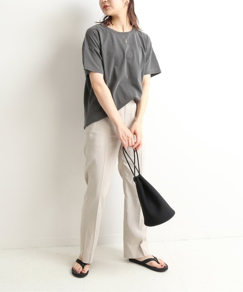 SLOBE IENA（スローブイエナ）の「【LE BON SHOPPE】 HER Tシャツ【手洗い可】 ◆（Tシャツ/カットソー・レディース・グレー/ブラウン/カーキ/ピンク・FREE）」の22枚目の写真