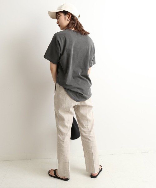 SLOBE IENA（スローブイエナ）の「【LE BON SHOPPE】 HER Tシャツ【手洗い可】 ◆（Tシャツ/カットソー・レディース・グレー/ブラウン/カーキ/ピンク・FREE）」の8枚目の写真