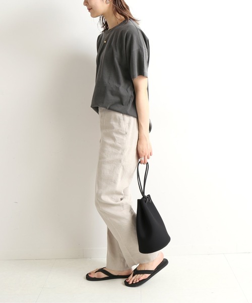 SLOBE IENA（スローブイエナ）の「【LE BON SHOPPE】 HER Tシャツ【手洗い可】 ◆（Tシャツ/カットソー・レディース・グレー/ブラウン/カーキ/ピンク・FREE）」の13枚目の写真