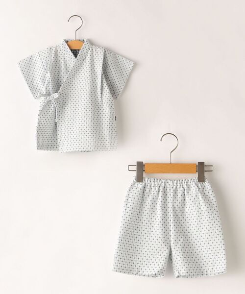 SHIPS KIDS:刺し子 甚平(80～90cm)