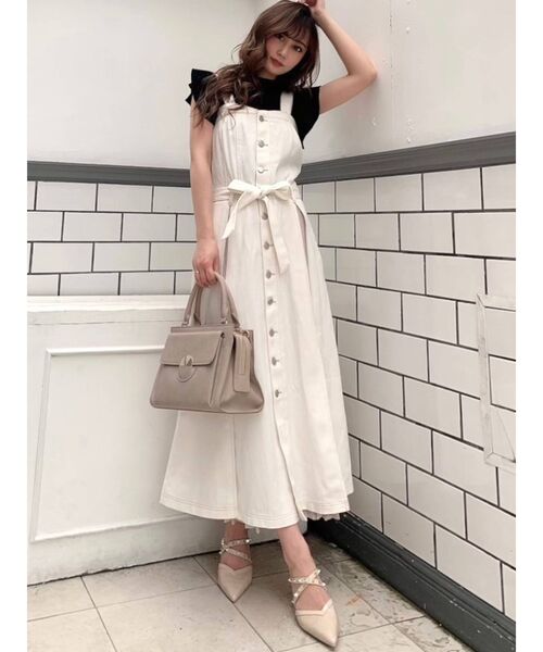 RESEXXY（リゼクシー）の「バックデザインレースニットトップス（ニット/セーター・レディース・ブラック/ベージュ/アイボリー・FREE）」の16枚目の写真