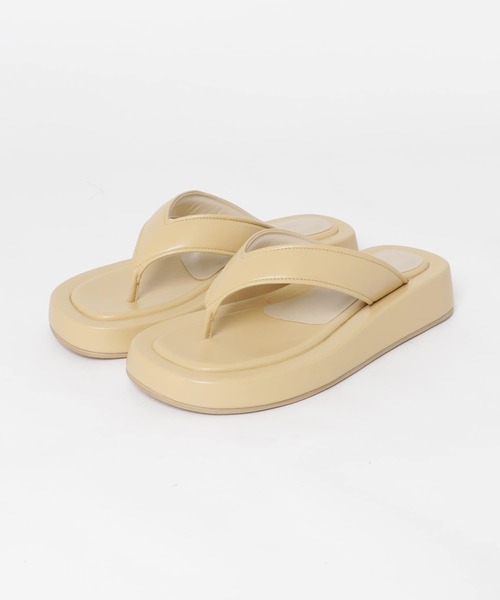 URBAN RESEARCH（アーバンリサーチ）の「厚底トングサンダル（サンダル・レディース・ブラック/ベージュ・37/38）」の8枚目の写真