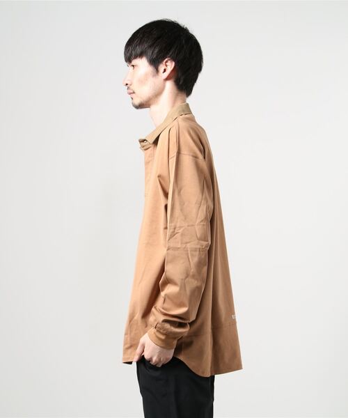 ON THE TURF（オンザターフ）の「ON THE TURF（オンザターフ）RUGBY SH/ラグビーシャツ（シャツ/ブラウス・メンズ・ブラウン/グリーン・LARGE/SMALL/MEDIUM）」の3枚目の写真