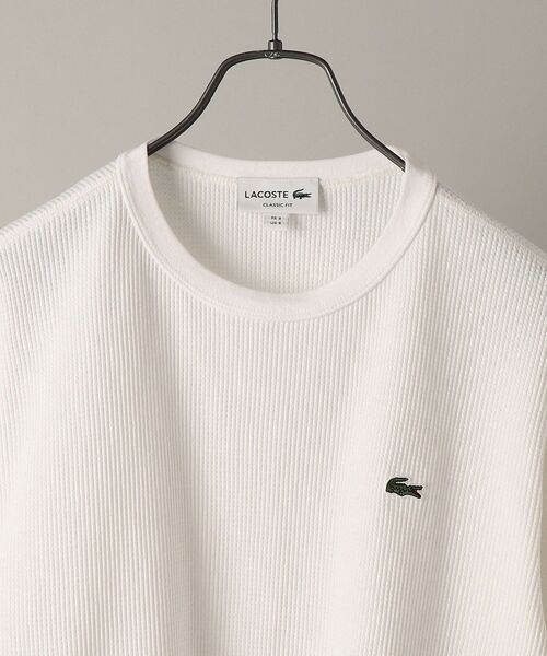 【新品未使用】LACOSTEコットン リネン ワッフル Tシャツ TH072EL セール】【WEB限定】LACOSTE: コットン リネン ワッフル Tシャツ