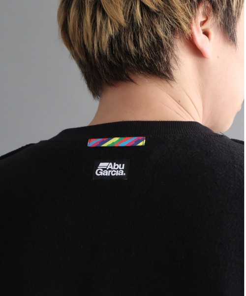 ABU GARCIA（アブ・ガルシア）の「Abu Garcia × is-ness/アブガルシア×イズネス　BIG REVERSIBLE SWEAT 　ビッグリバーシブルスウェット　21AAB-2001（スウェット・メンズ・オリーブ/ブラック・MEDIUM/X-LARGE/LARGE）」の6枚目の写真