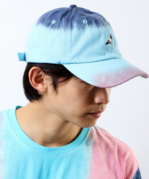 staple(ステイプル)の「【STAPLE】ムラ染め刺繍キャップ(キャップ・メンズ・ミント・FREE)」の8枚目の写真