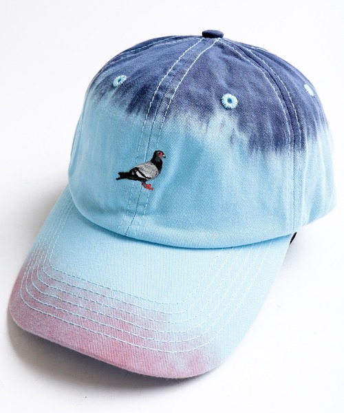 staple(ステイプル)の「【STAPLE】ムラ染め刺繍キャップ(キャップ・メンズ・ミント・FREE)」の2枚目の写真