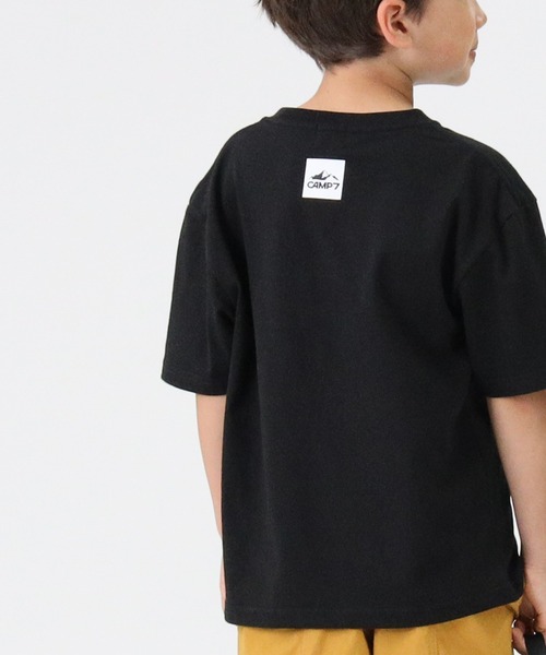 CAMP7(キャンプセブン)の「【CAMP7】フロントロゴプリントTシャツ(Tシャツ/カットソー・キッズ・ホワイト/ブラック・130/155/105/120/140)」の8枚目の写真