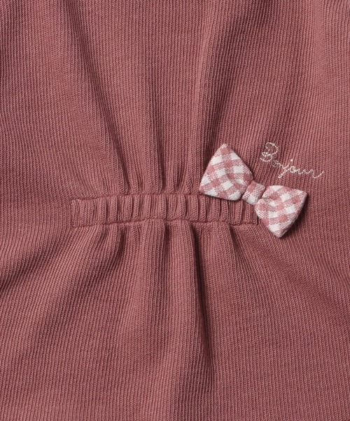 trois lapins kp（トロワラパンケーピー）の「ベストドッキングトレーナー(100-130cm)（スウェット・キッズ・ブラック/モカ・110cm/120cm/130cm/100cm）」の4枚目の写真