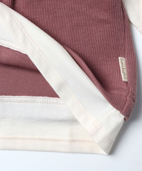 trois lapins kp（トロワラパンケーピー）の「ベストドッキングトレーナー(100-130cm)（スウェット・キッズ・ブラック/モカ・110cm/120cm/130cm/100cm）」の5枚目の写真