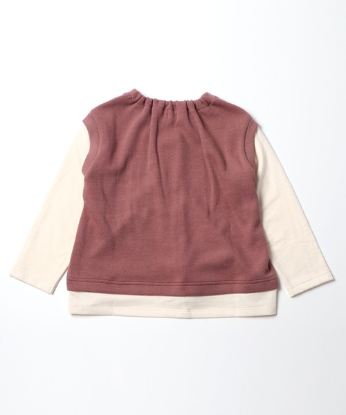 trois lapins kp（トロワラパンケーピー）の「ベストドッキングトレーナー(100-130cm)（スウェット・キッズ・ブラック/モカ・110cm/120cm/130cm/100cm）」の7枚目の写真