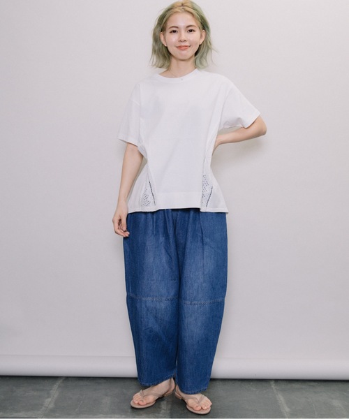 refinedworks（リファインドワークス）の「綿麻デニムエッグPT（デニムパンツ・レディース・インディゴブルー/ブルー・FREE）」の20枚目の写真