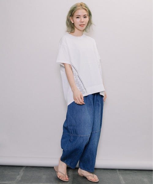 refinedworks（リファインドワークス）の「綿麻デニムエッグPT（デニムパンツ・レディース・インディゴブルー/ブルー・FREE）」の22枚目の写真