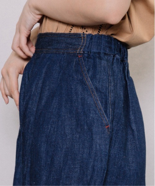 refinedworks（リファインドワークス）の「綿麻デニムエッグPT（デニムパンツ・レディース・インディゴブルー/ブルー・FREE）」の12枚目の写真